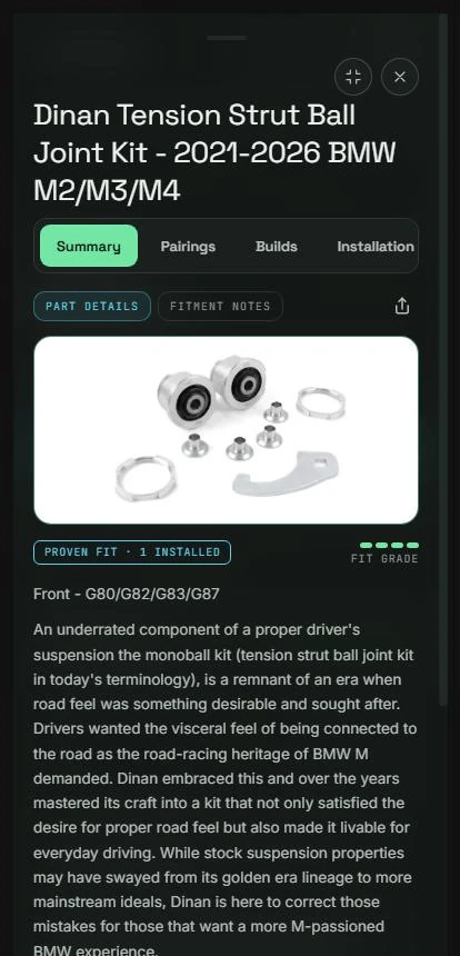 A catalog entry with a proven-fit badge earned from real installs