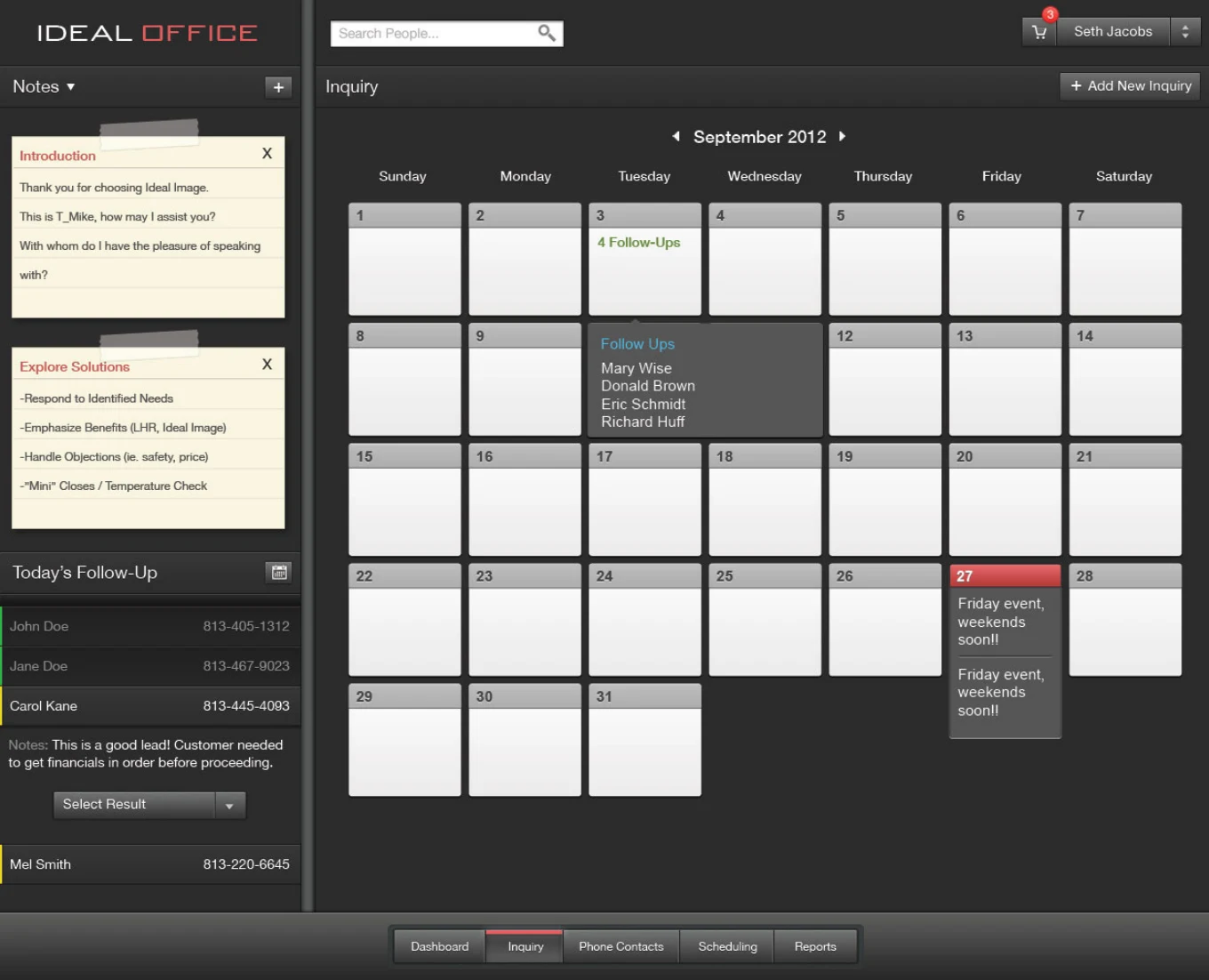 Ideal Image · Ideal Office, interface